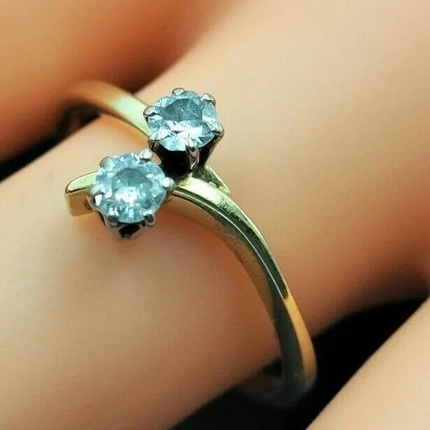 Diamond 18ct & 9ct Yellow Gold Ring