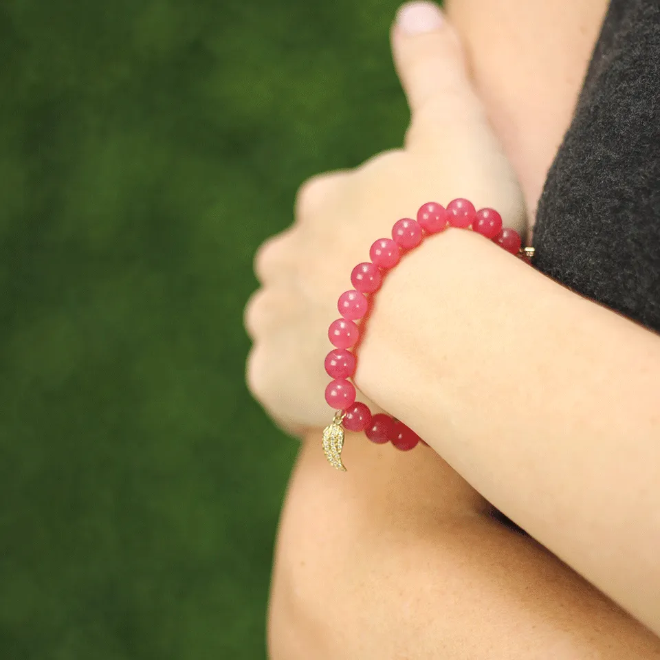 Diamond Wing Beaded Bracelet