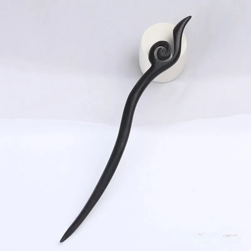 Ebony Hairpin Ancient Style Hair Accessories Hairpin Chopsticks Wholesale High-grade New Chinese Style Updo Wooden Hairpin Hanfu Headdress