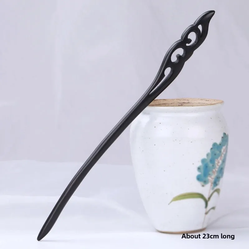 Ebony Hairpin Ancient Style Hair Accessories Hairpin Chopsticks Wholesale High-grade New Chinese Style Updo Wooden Hairpin Hanfu Headdress