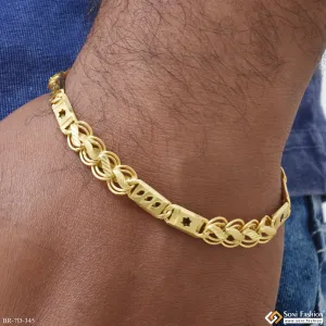 Fashionable Design Gold Plated Kohli Nawabi Bracelet for Men - Style D345