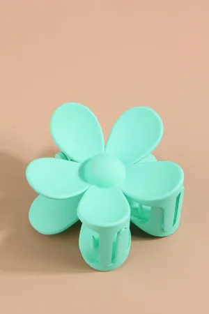 Flower Claw Clip: LTGREEN