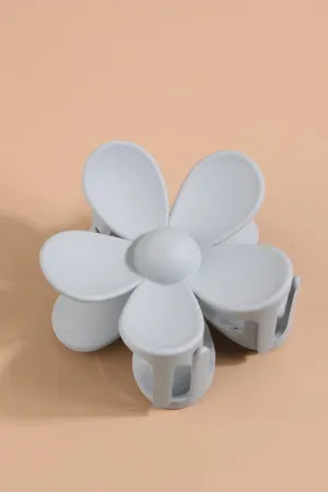 Flower Claw Clip: LTGREY