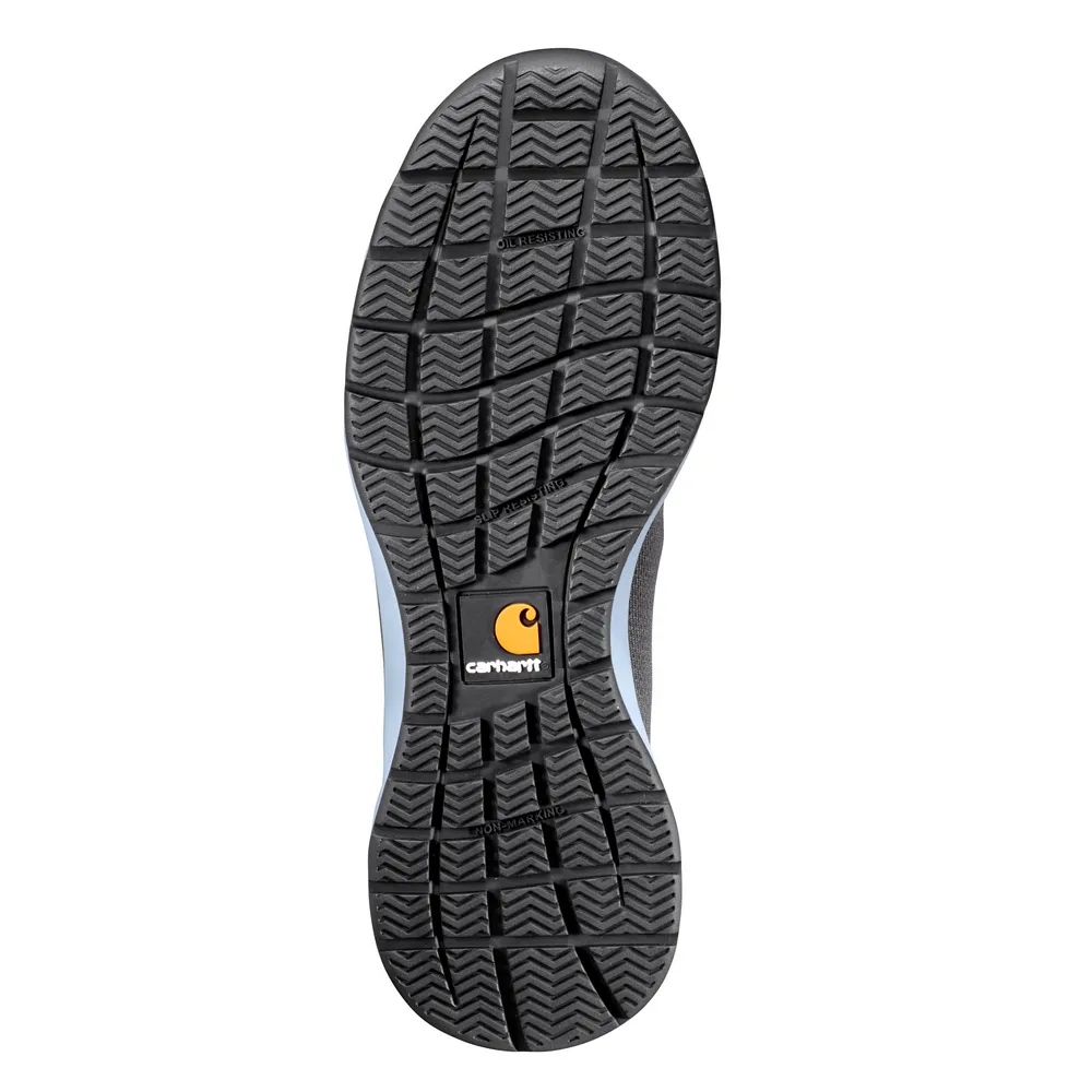 FORCE 3-INCH EH NANO TOE WORK SHOE - CHR-Charcoal/Powder Blue | Carhartt FA3482-W