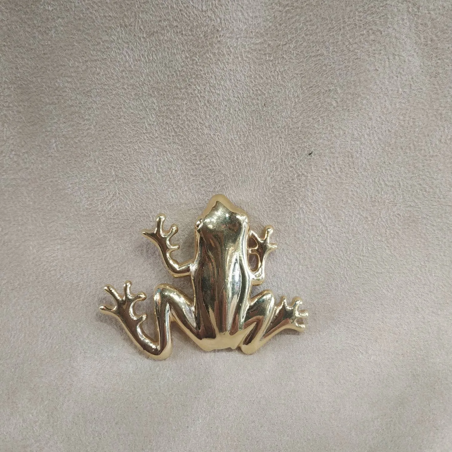 Frog Brooch by Givenchy Gold Plated