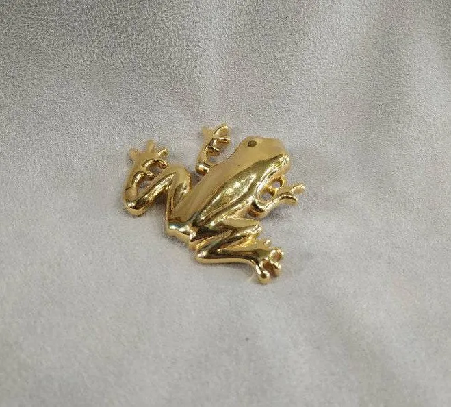 Frog Brooch by Givenchy Gold Plated