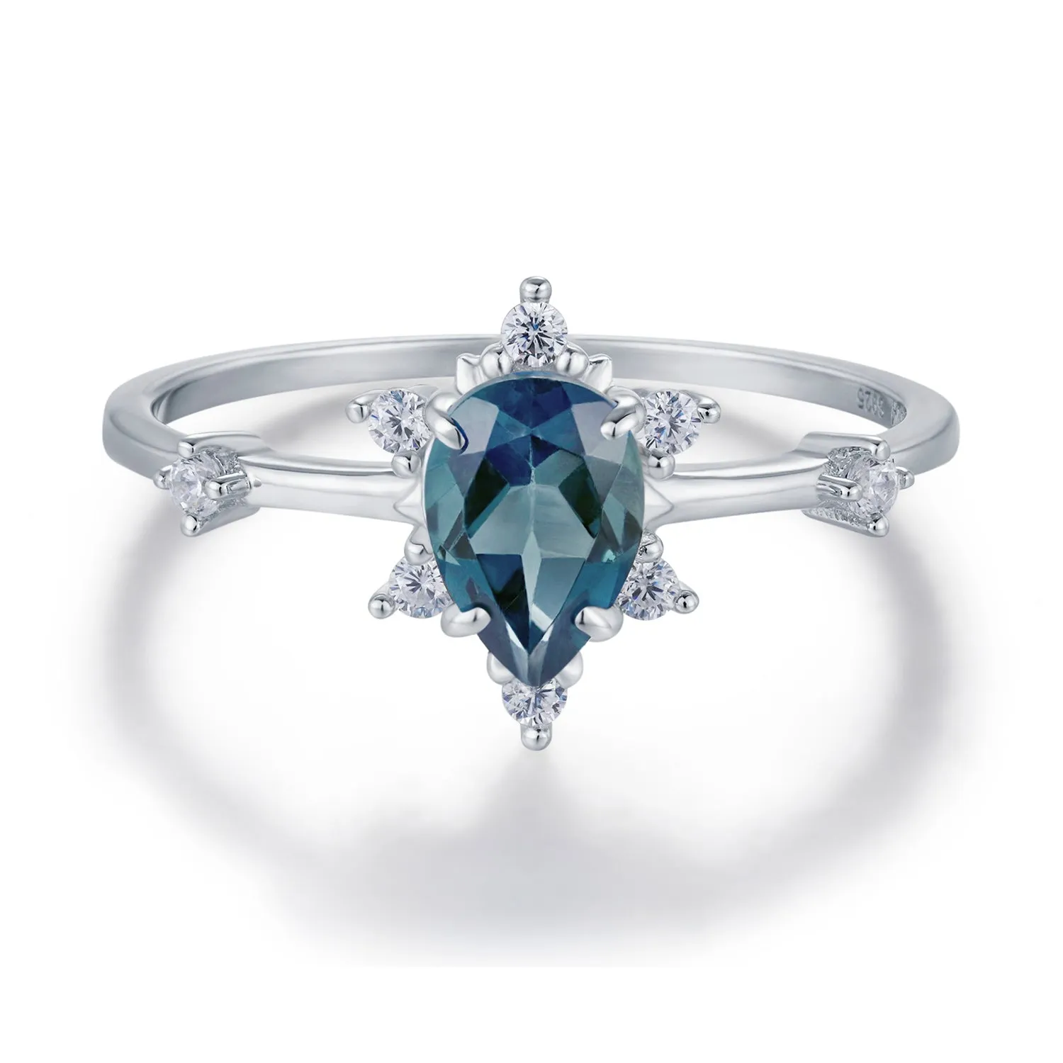 Gaia London Blue Topaz Ring