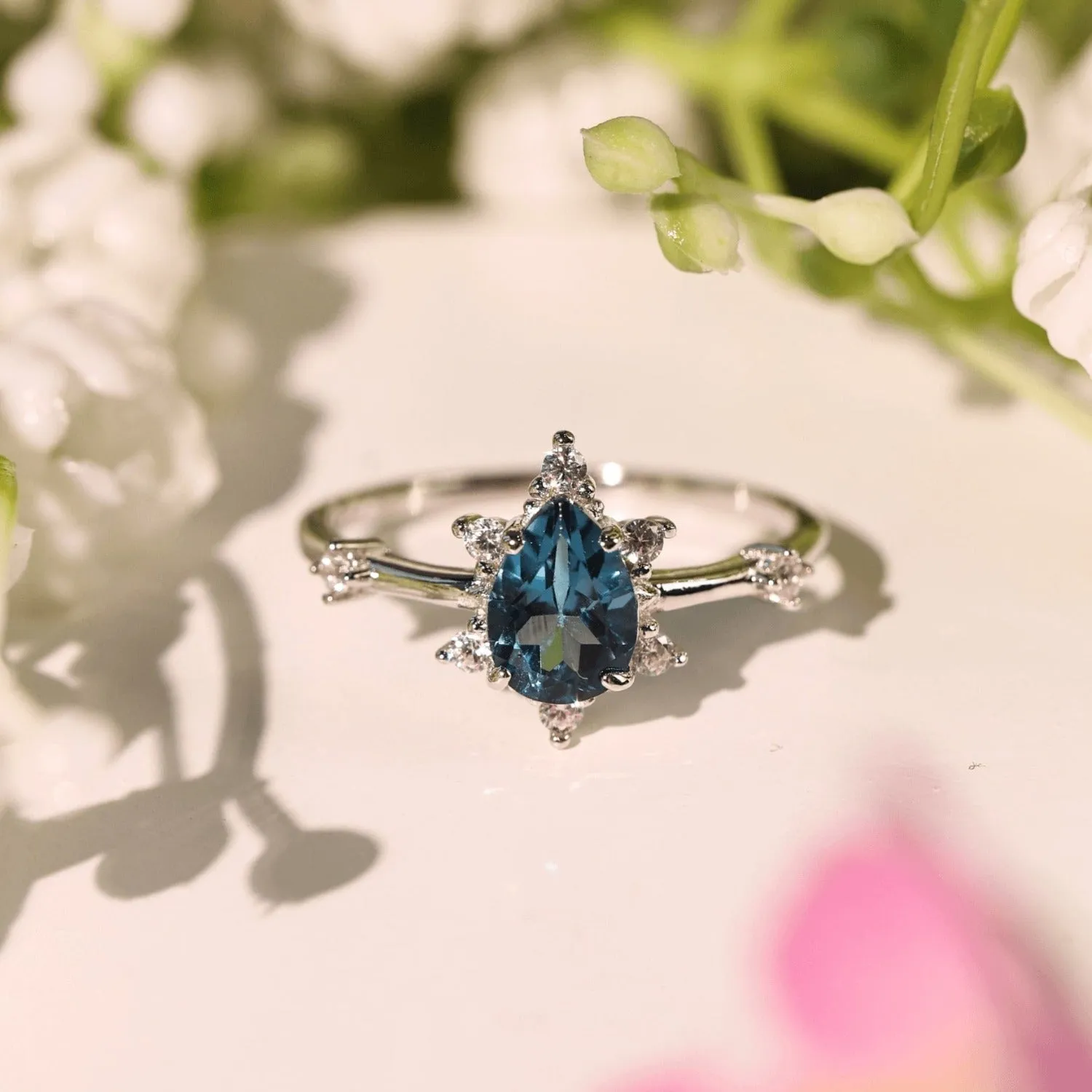 Gaia London Blue Topaz Ring