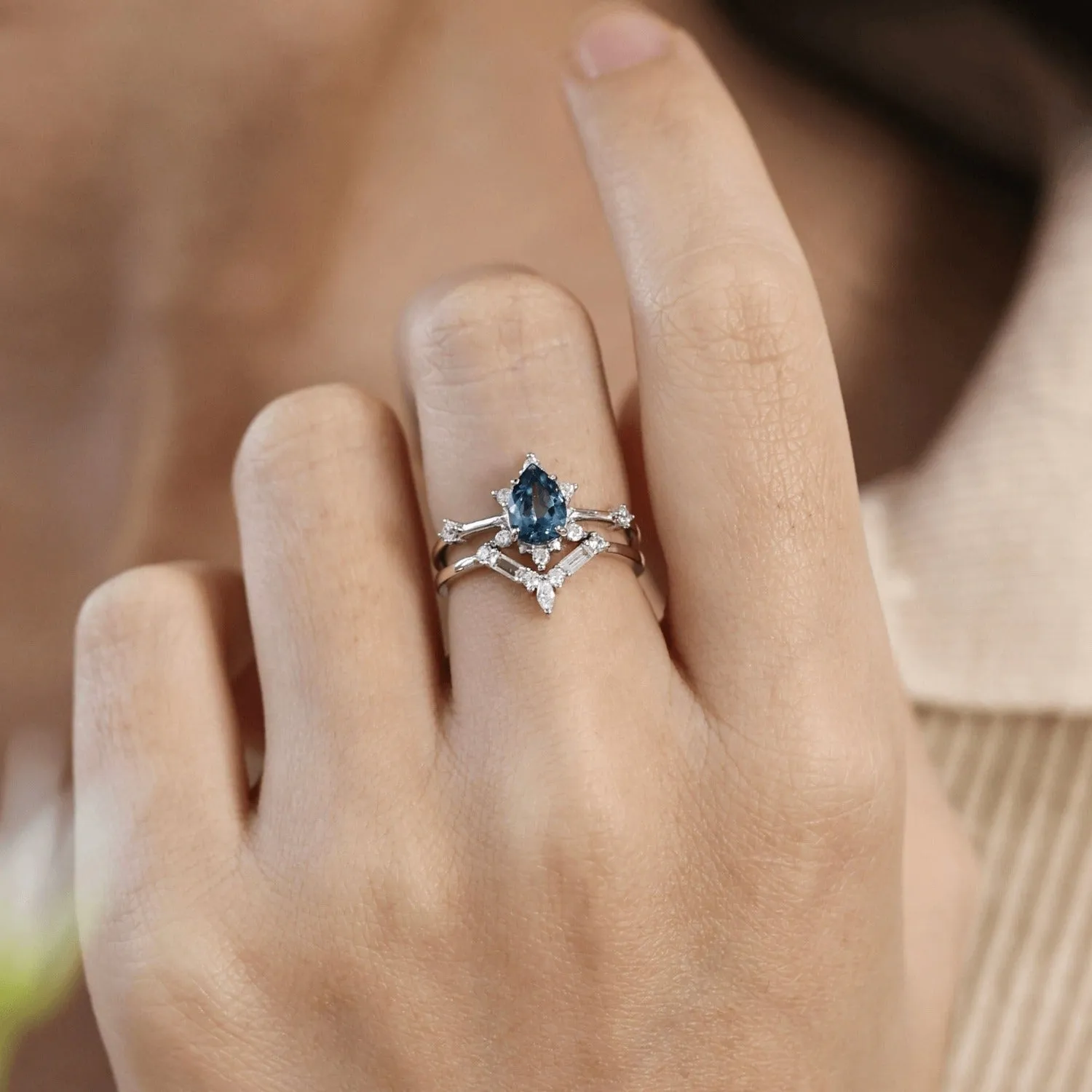 Gaia London Blue Topaz Ring