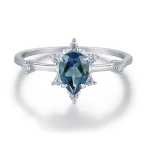 Gaia London Blue Topaz Ring