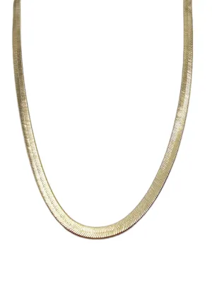 Gold Herringbone Necklaces