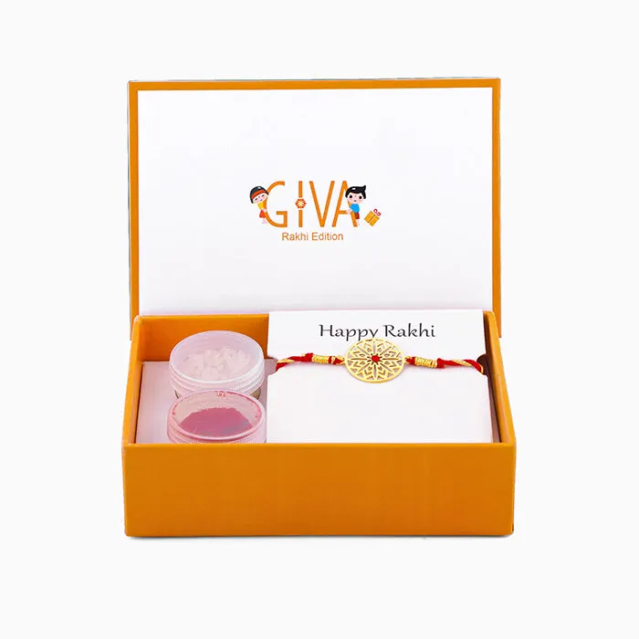 Golden Sunstar Rakhi