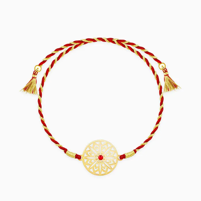 Golden Sunstar Rakhi