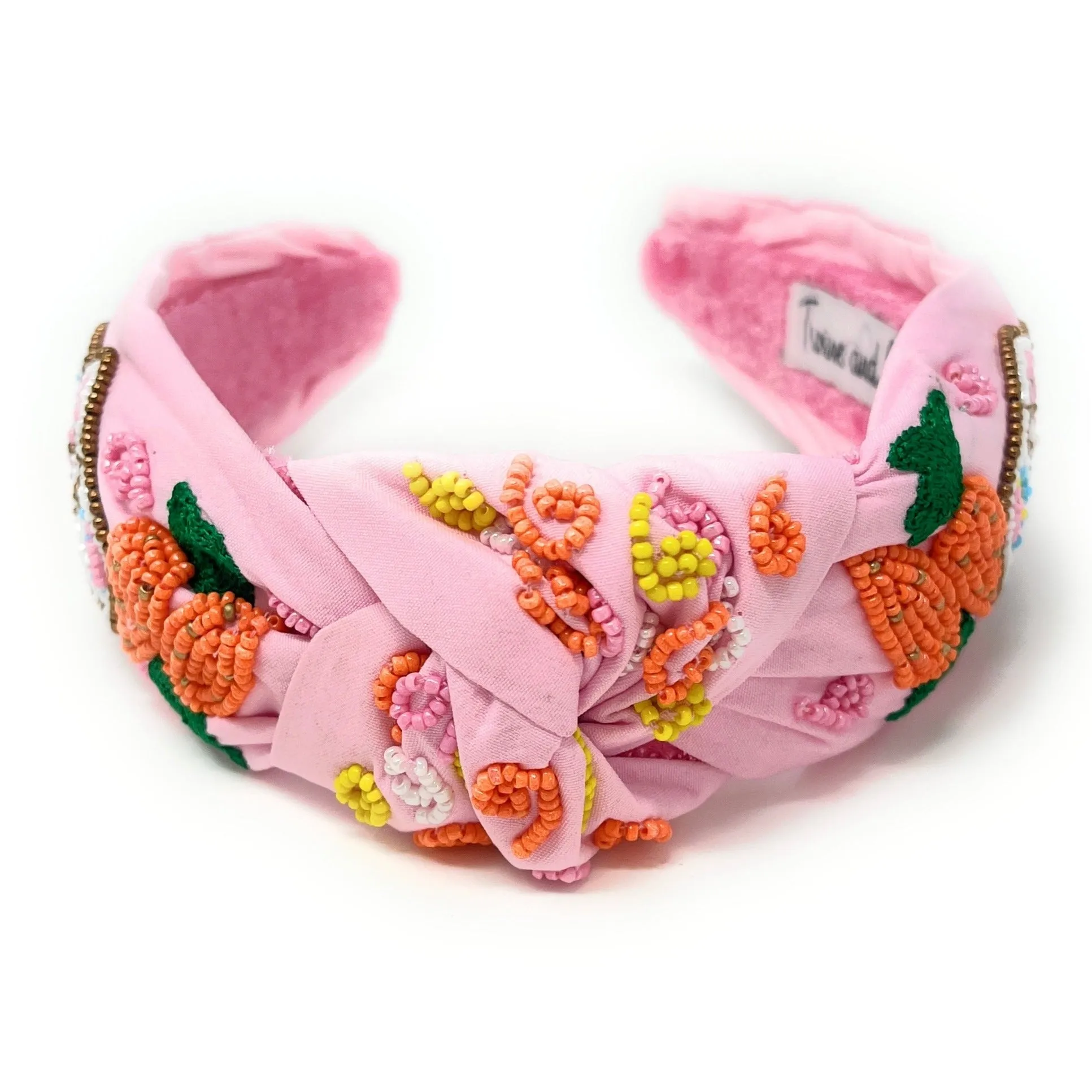 Hand Beaded Easter Knotted Headband