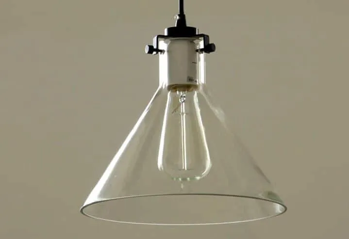 Heidi Transparent Glass Funnel Lamp