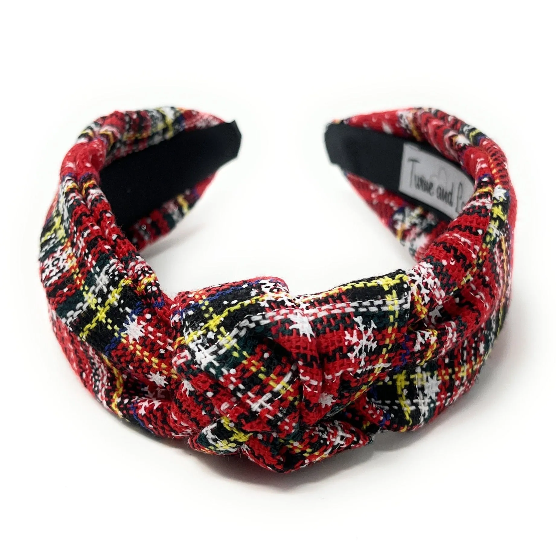 Holiday Lane Plaid Knot Headband