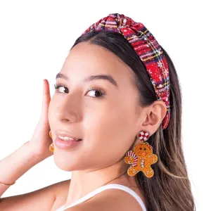 Holiday Lane Plaid Knot Headband