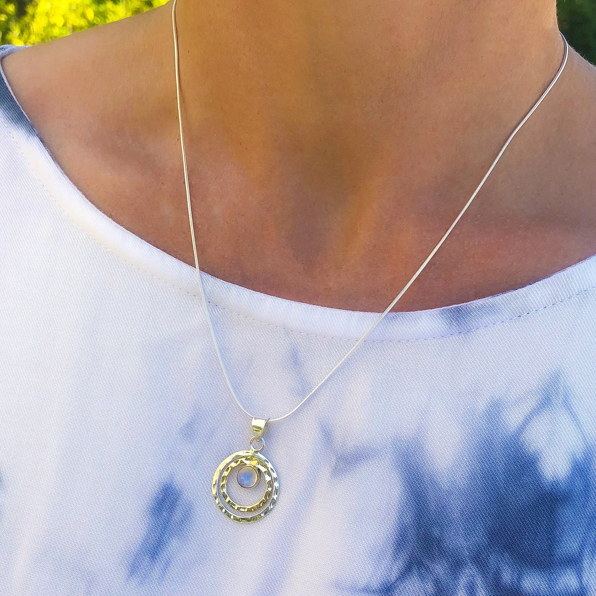 Infinity Universe Necklace - Moonstone