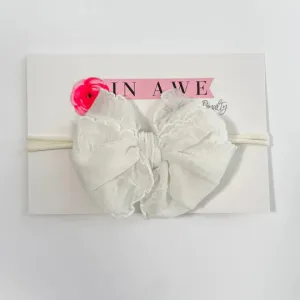 Ivory Mini Ruffle Headband