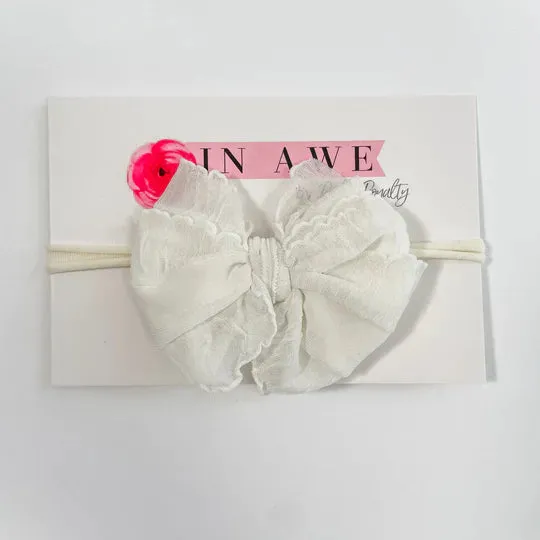 Ivory Mini Ruffle Headband