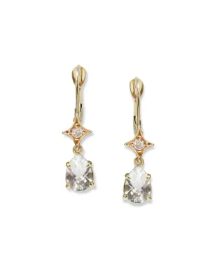 Jac Jo Emilia Gothic Star Pear Drop Earrings