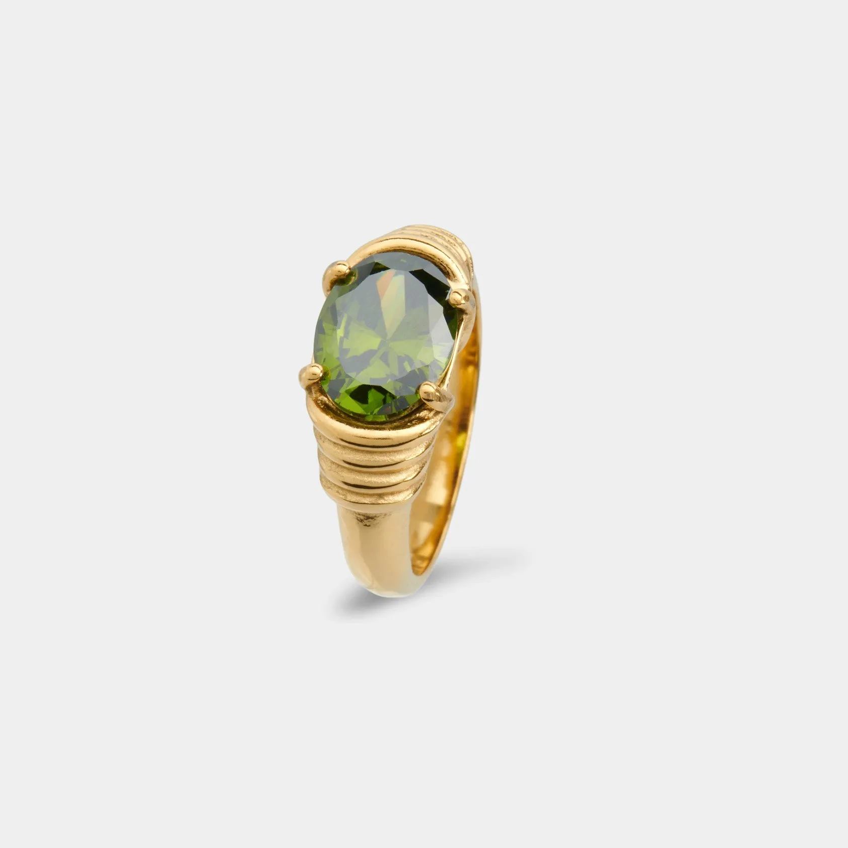 Jazzy Ring Gold Peridot