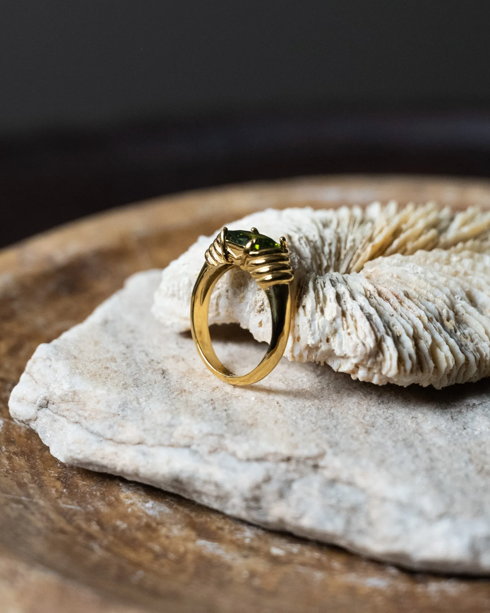 Jazzy Ring Gold Peridot