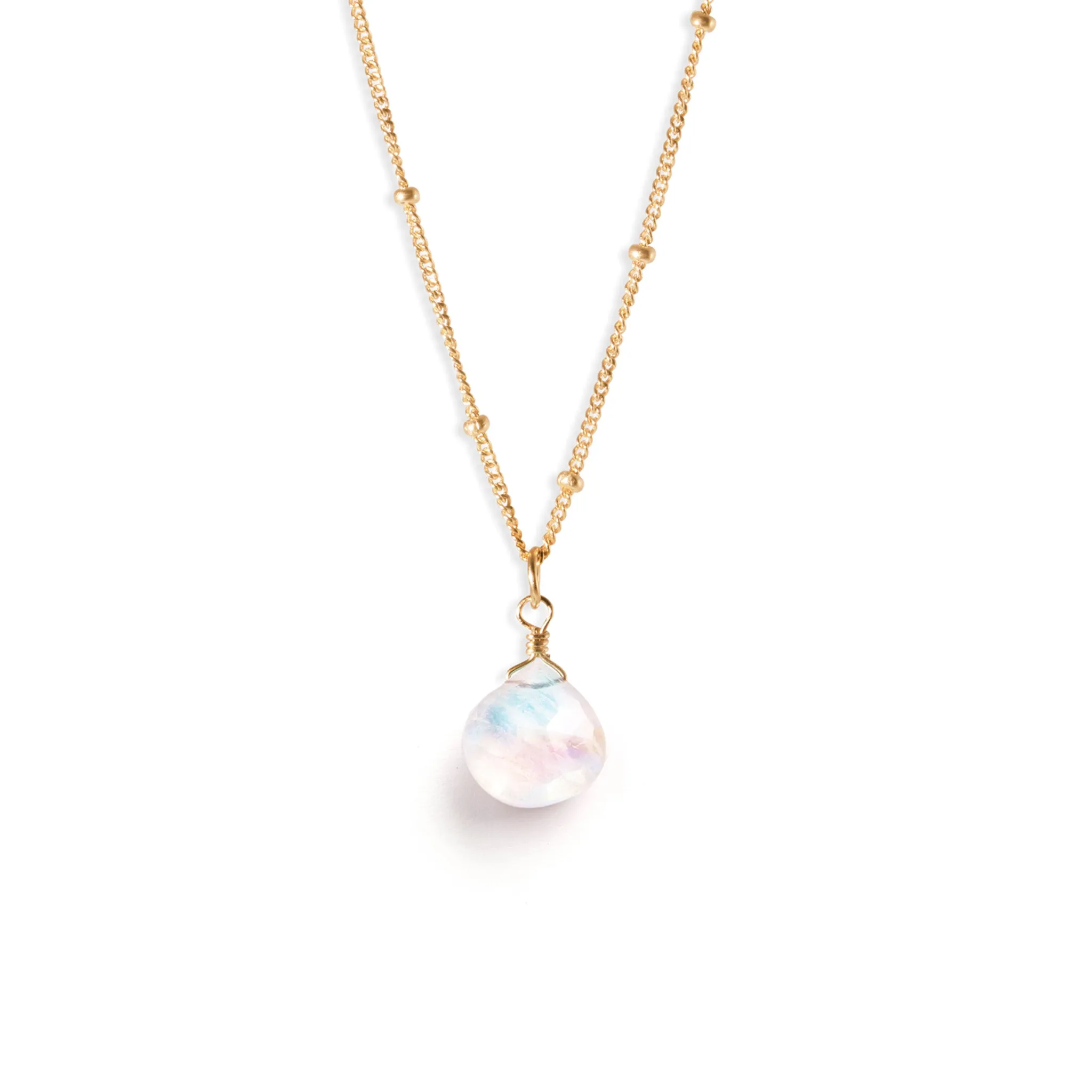 June Moonstone Birthstone Pendant Necklace