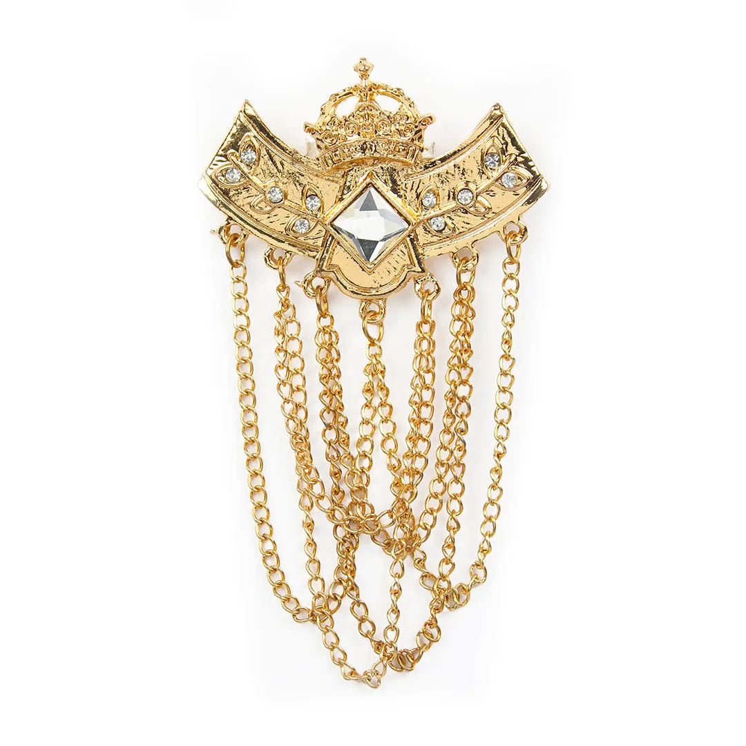 Kavove Royal Glow Golden Colour Brooch