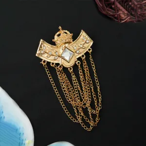 Kavove Royal Glow Golden Colour Brooch