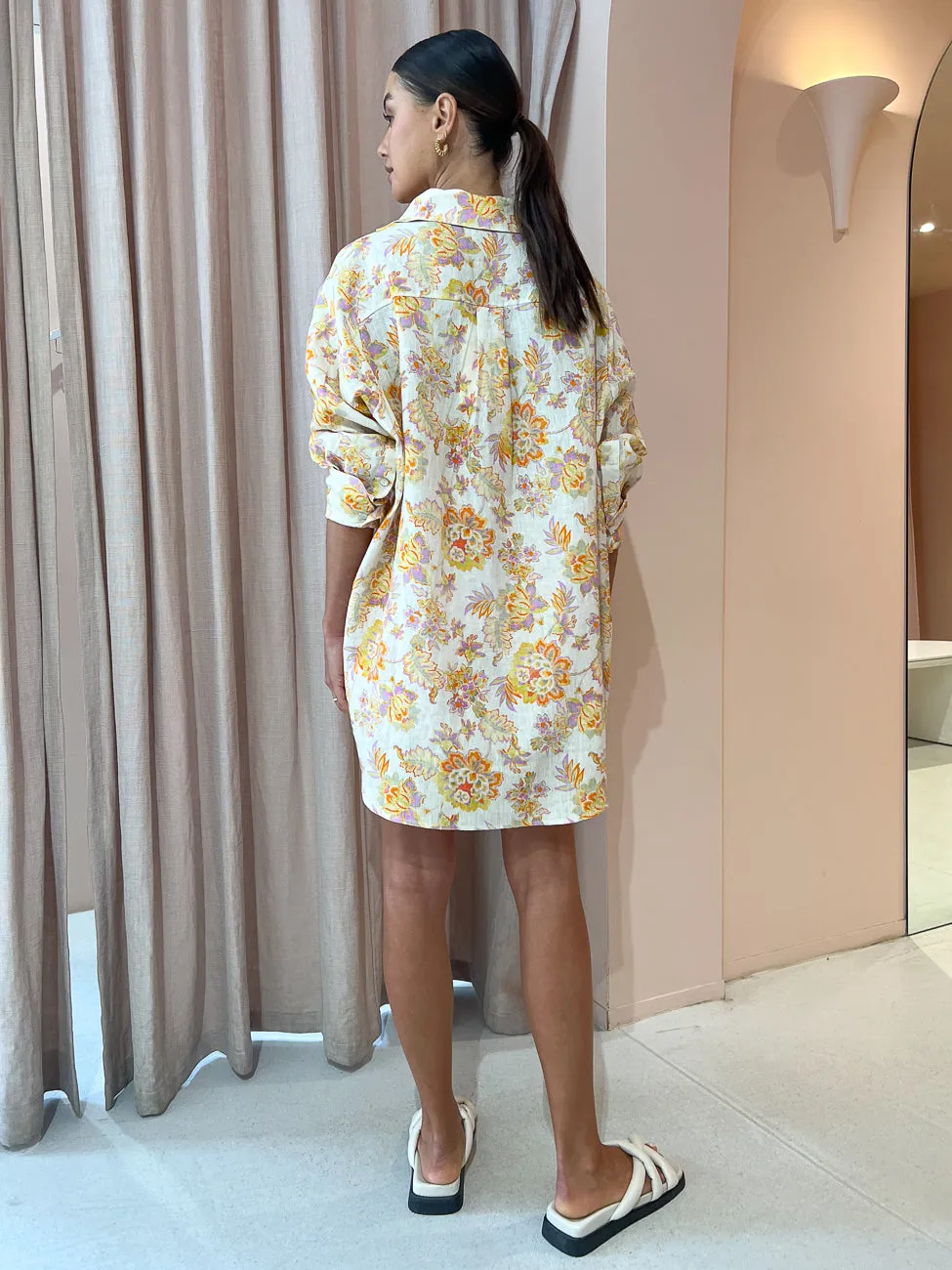 Kinney Hampton Shirt in Neon Floral