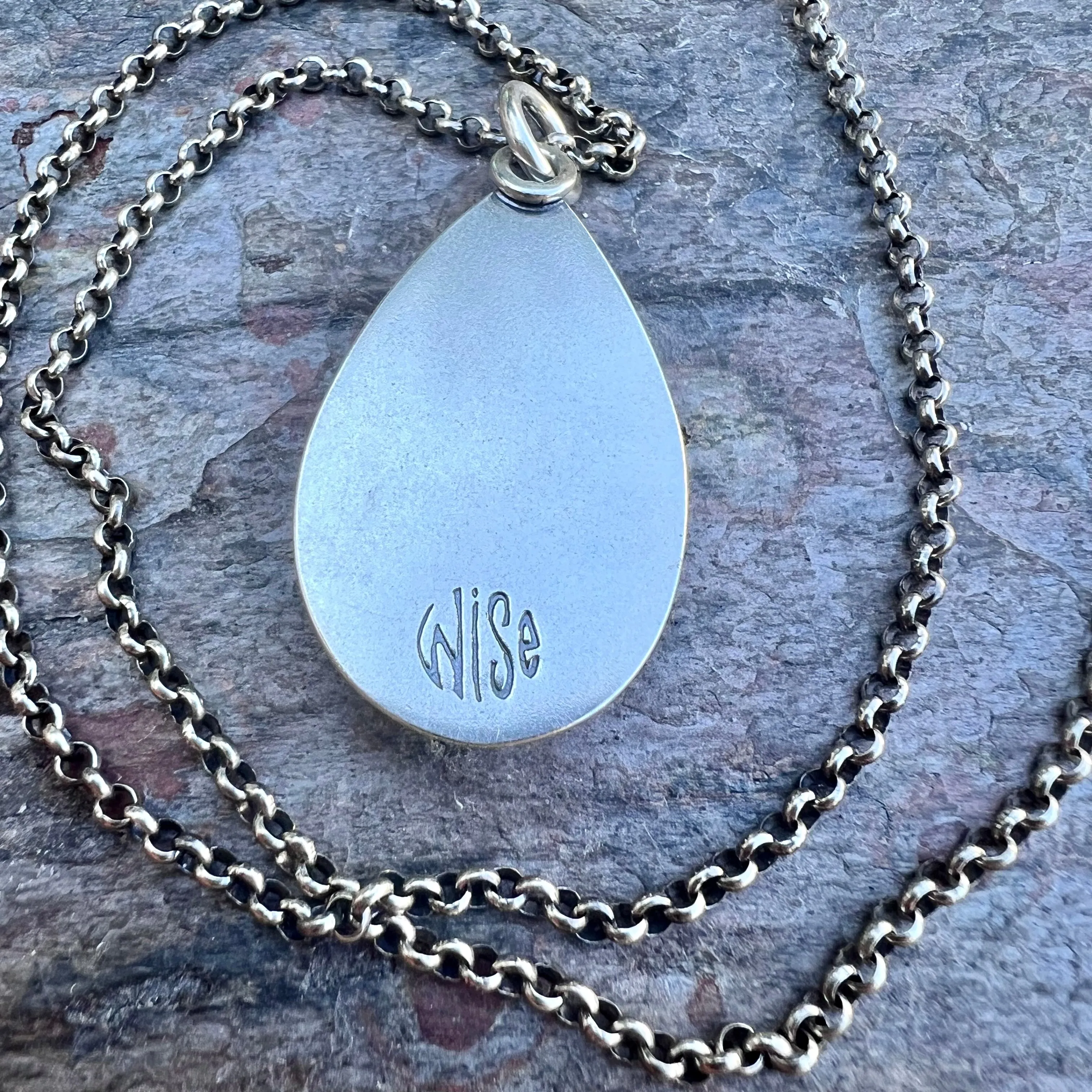 Labradorite and Rainbow Moonstone Sterling Silver Necklace - Handmade One-of-a-kind Pendant on Sterling Silver Chain