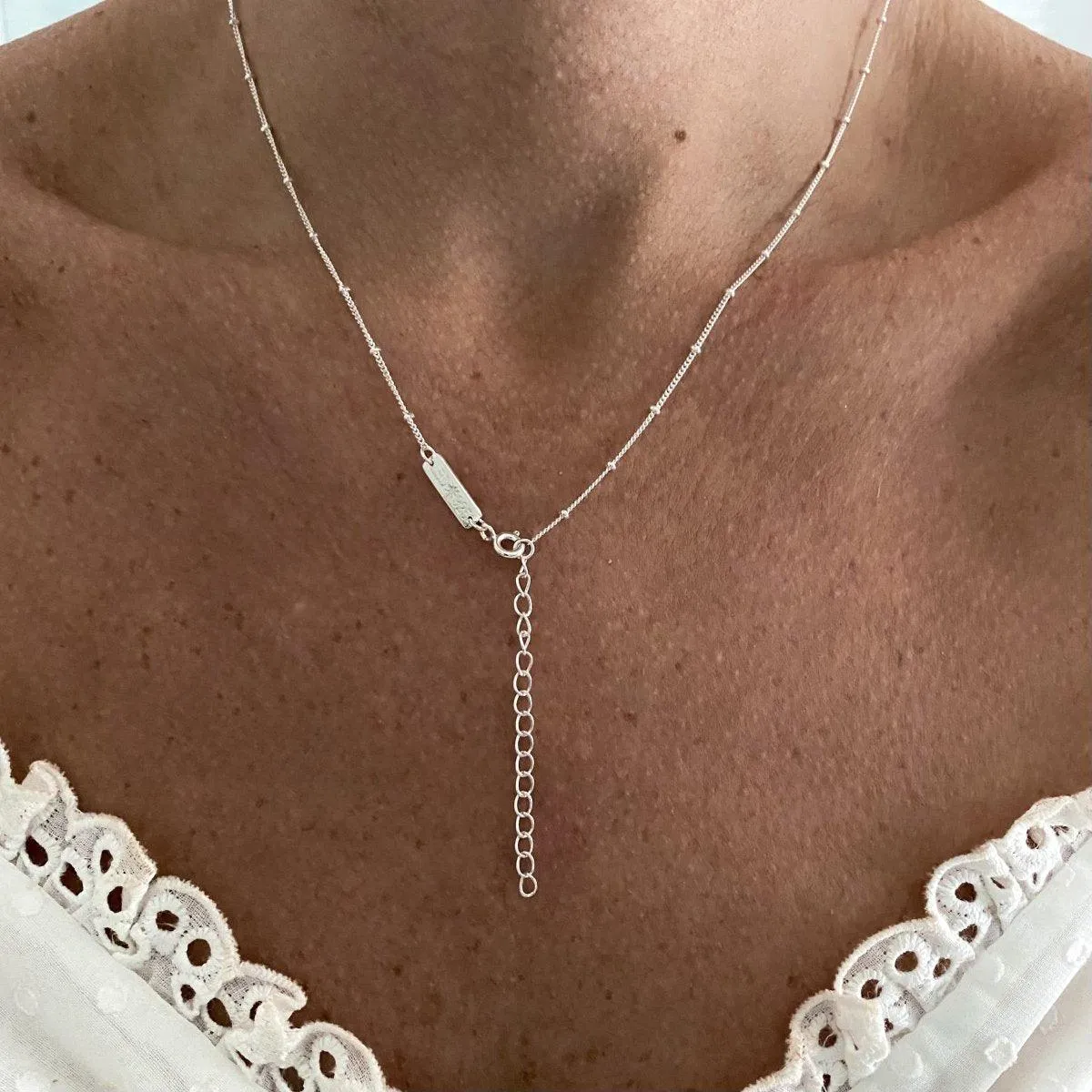 Laihas Prestige Sparkle Sterling Silver Moonstone Necklace