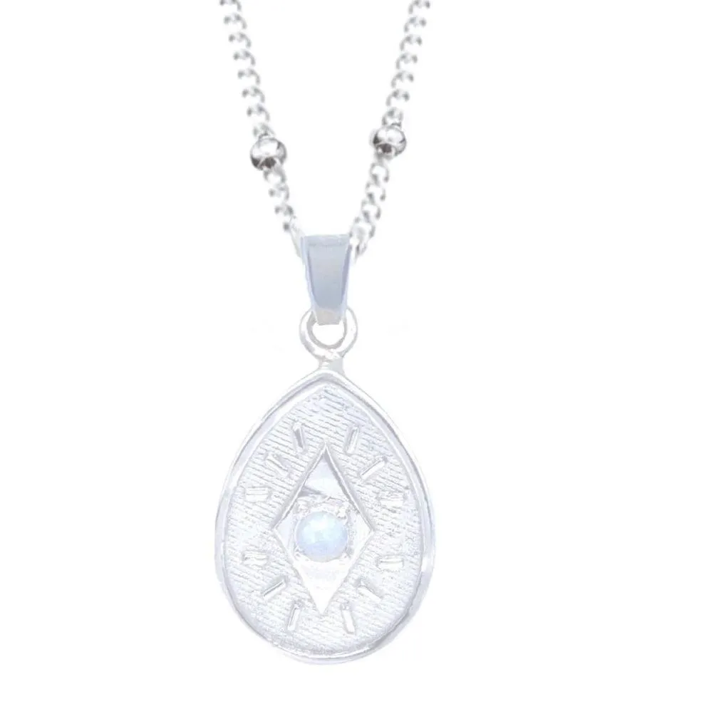 Laihas Prestige Sparkle Sterling Silver Moonstone Necklace