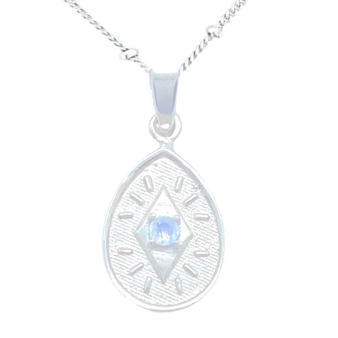 Laihas Prestige Sparkle Sterling Silver Moonstone Necklace