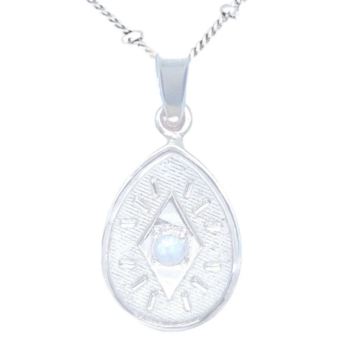 Laihas Prestige Sparkle Sterling Silver Moonstone Necklace