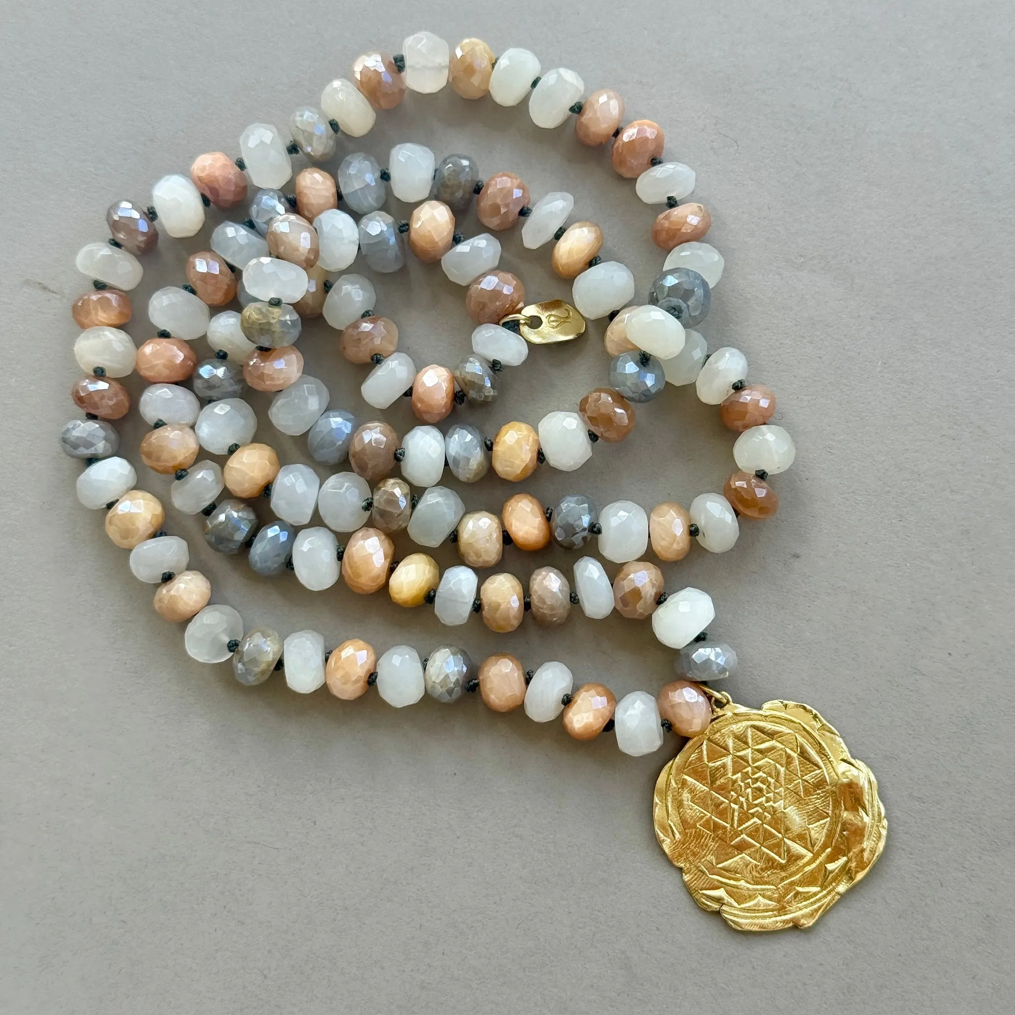 Lunar Harmony Sri Yantra Necklace