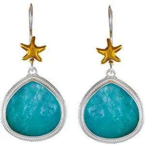 Michou Poseidon's Treasures Sand Dollar and Starfish Earrings