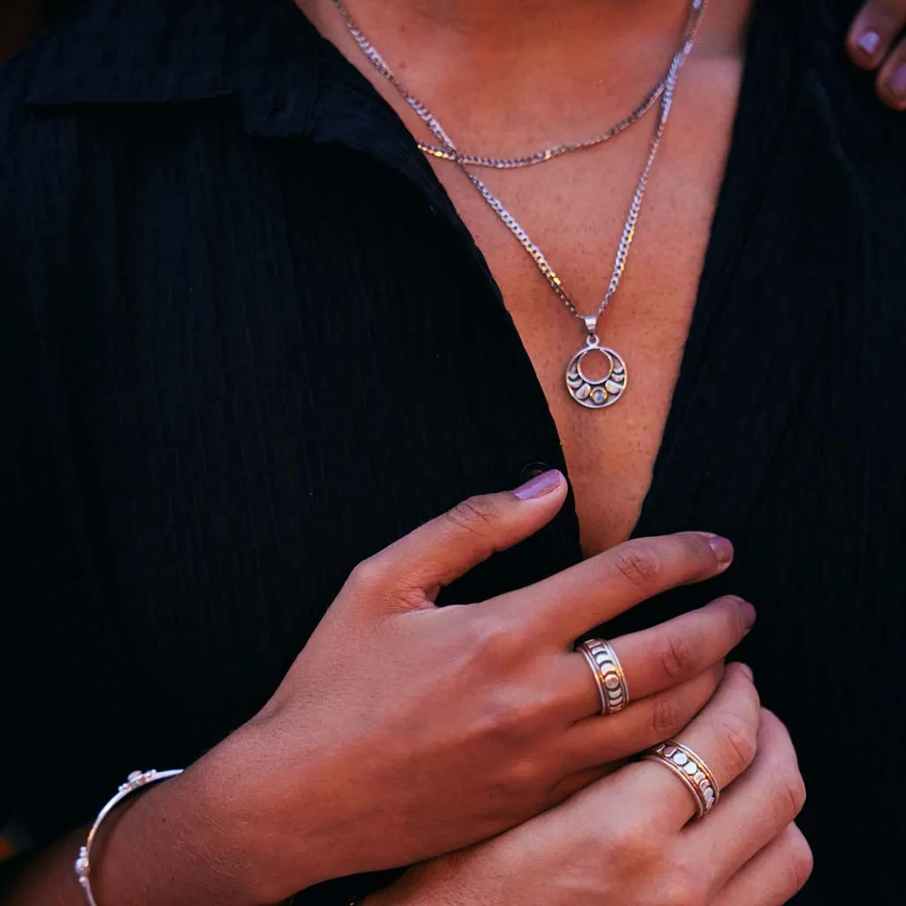 Moon Phase Men's Necklace