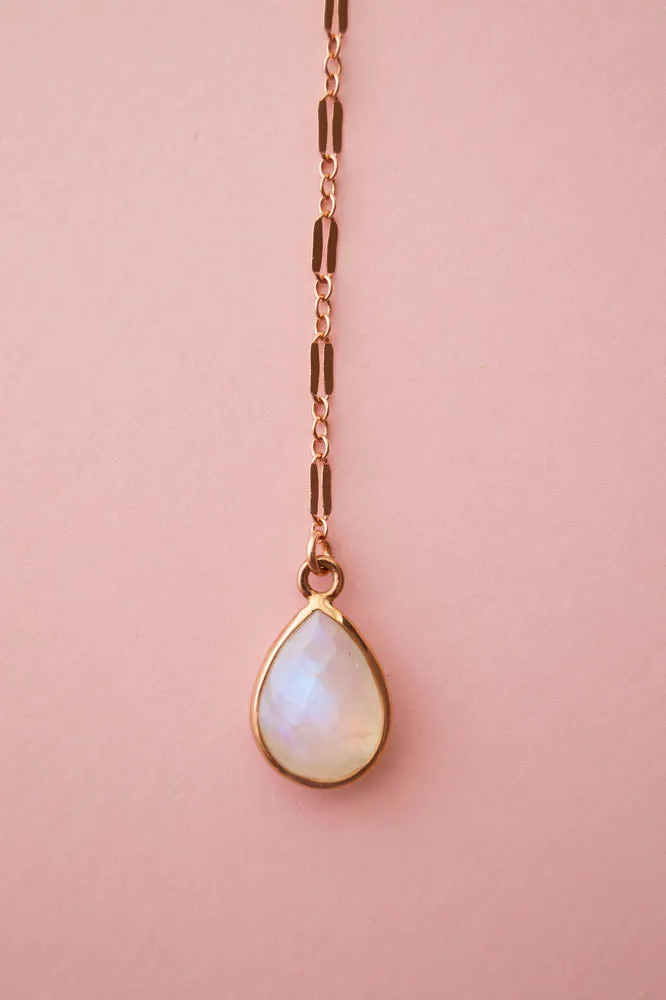 Moonbeam Y Necklace