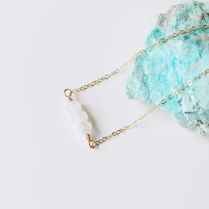 Moonstone Bar Necklace