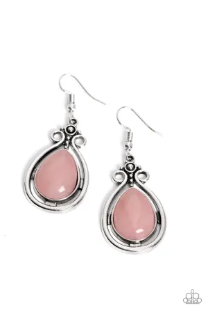 Mountain Mantra - Pink Earrings - Paparazzi Accessories