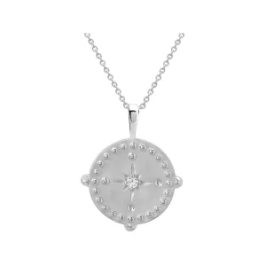 Murkani Pendant Disc Necklace Sterling Silver