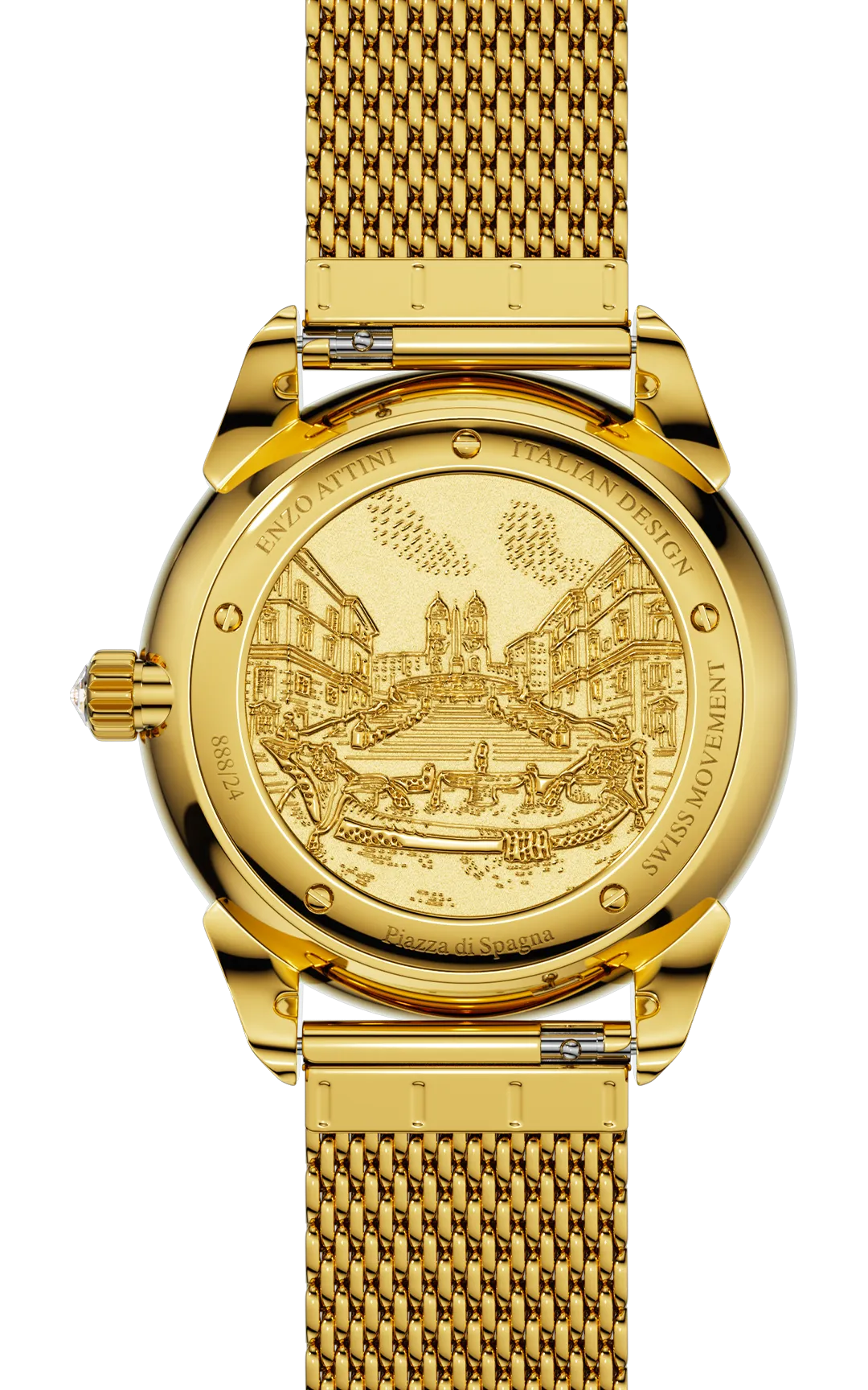 NEW Piazza di Spagna - Mesh Strap / Swiss Movement.