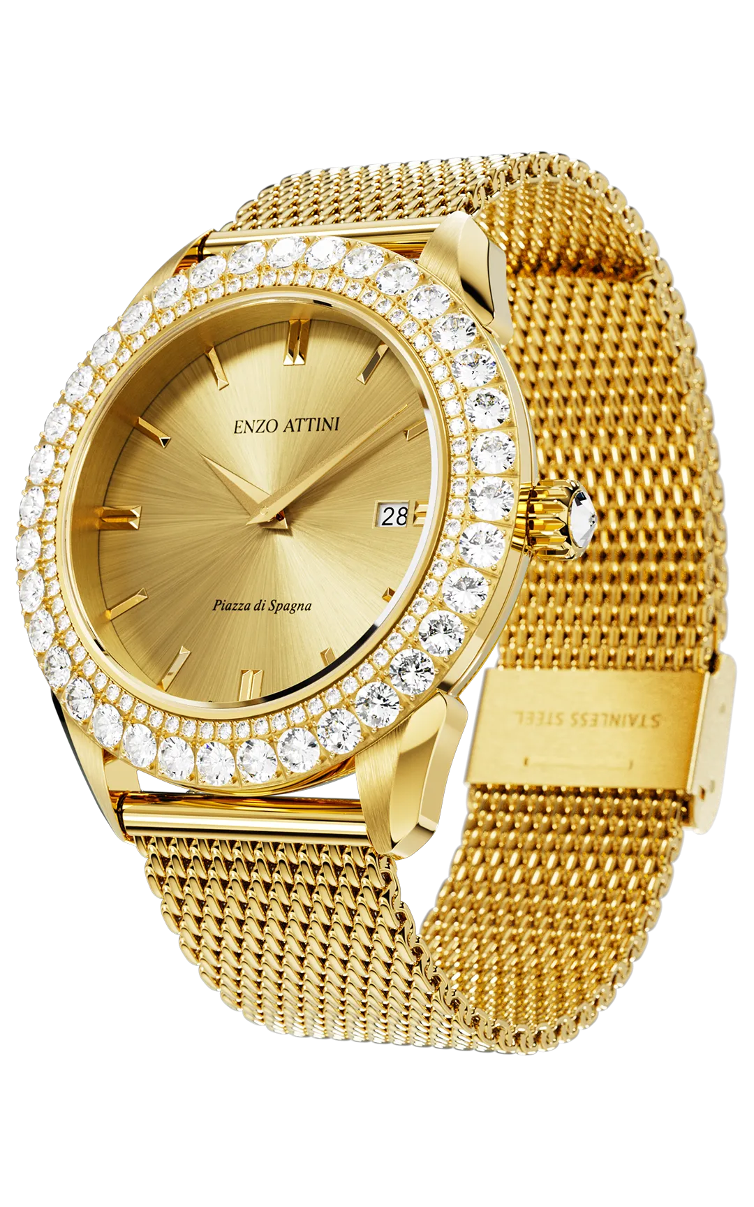 NEW Piazza di Spagna - Mesh Strap / Swiss Movement.