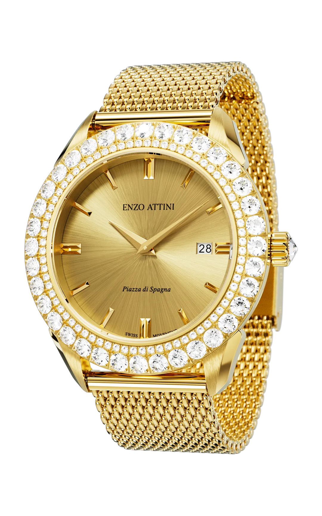 NEW Piazza di Spagna - Mesh Strap / Swiss Movement.