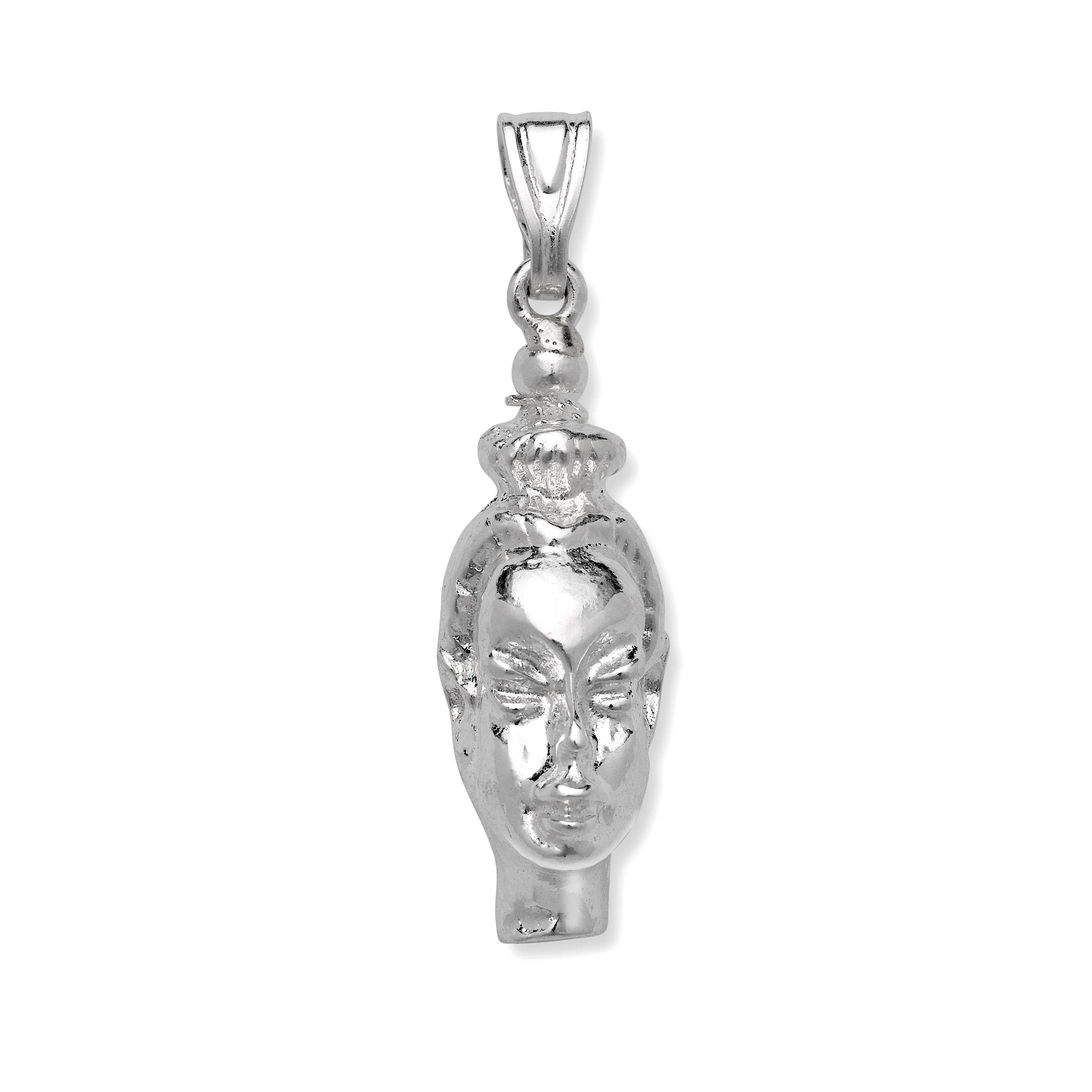Nubian Queen .925 Sterling Silver Pendant Necklace