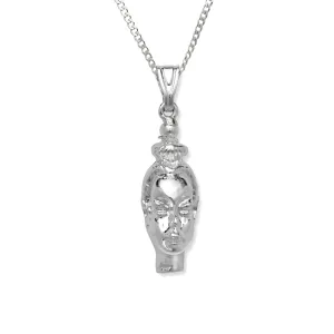 Nubian Queen .925 Sterling Silver Pendant Necklace