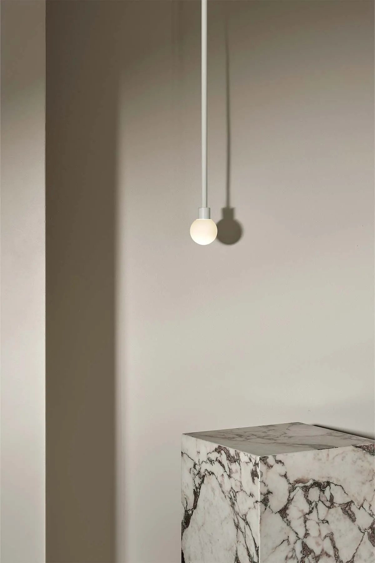 Orb Pendant Light, Mini - Solid Rod