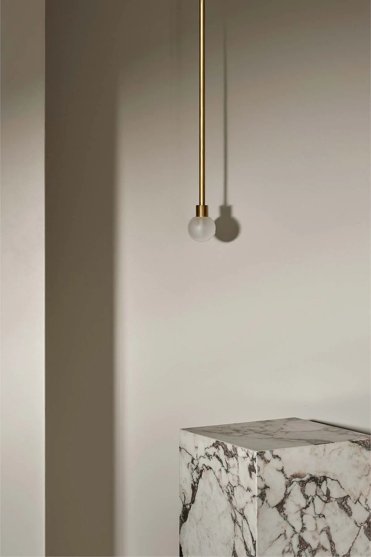 Orb Pendant Light, Mini - Solid Rod